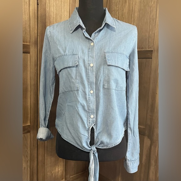 Women’s Highway Jeans Blue Denim Blouse - Picture 1 of 7